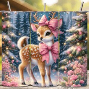 CUTE WINTER DEER TUMBLER